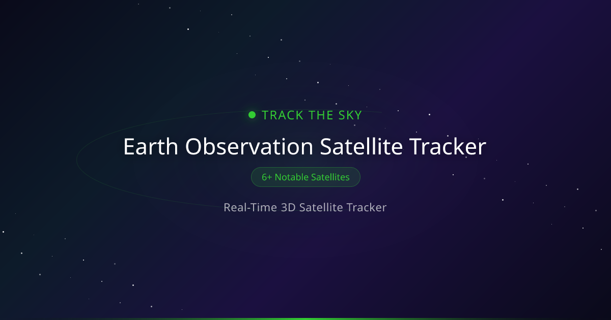 Earth Observation Satellite Tracker | Track The Sky